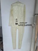 Neck Entry Ultra-thin 0.25mm Latex Bodysuit/rubber Catsuit No Zipper