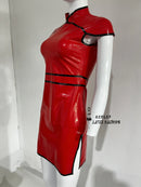 Women's Latex Chinese-style Cheongsam Rubber Dress