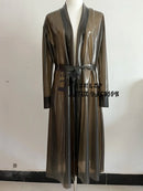 Transparent Black Sexy Latex Gummi Robes for Men and Women. Rubber Jackets Handmade Outerwear