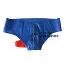 Sexy Men Latex Briefs Penis With Zipper Fetish Rubber Underwear Condom