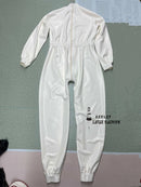 Unisex Loose-Fit White Latex/Rubber Bodysuit