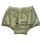 Transparent Women's Latex Ruffled Panties/briefs