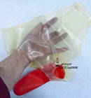 Men'S Latex Panties Briefs With Front And Back Penis Sleeve Condoms