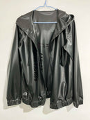 Latex Rubber Windproof Hooded Coat,  Rubber Sports Jacket.Suitable for Both Men and Women