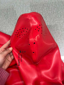 Red 1.0mm Thick Latex Top with Hood, Gloves, and Lockable Zipper