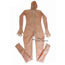 Latex Catsuit Rubber Bodysuit Leotard Back And Crotch Zippers With Fingers Toes