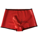 Sexy Transparent Latex Shorts with Condom