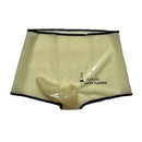 Sexy Transparent Latex Shorts with Condom