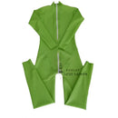 Unisex Sexy Latex Bodysuit Rubber Catsuit with Back Crotch Zipper