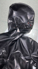 Latex CatSuit Fullcover with Latex Glooves Stocks Breast Pocket Nasal Tubes