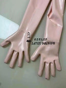 Unisex Baby Pink Sexy Latex Bodysuit Rubber Bodysuit with 3D Chest ，Hood Gloves Socks