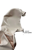 Face-Entry Latex Bodysuit / Rubber Catsuit — 3D Bust & Crotch Zippers
