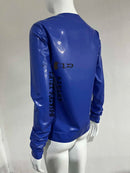 Unisex Latex Long-sleeved Cardigan, Slim-fit Casual Rubber Cardigan Shirt