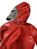 Latex Full Coverage Bodysuit with Back Crotch Zipper with Gas Mask 1.0mm