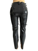 Unisex Latex Casual Pants Rubber Cowhide Pants