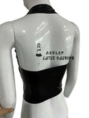 Latex Tank Crop Tops Vest Camis Cropped + Shorts Briefs Tights Set
