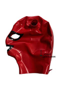 Latex Hood Mask with Dual Pigtails and Back Zipper
