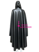 Latex Hooded Cloak Rubber Cape Poncho with Zipper for Men and Women