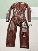 Latex Bodysuit Featuring A 3D Contoured Bust Design, Includes Socks, with Zippers At The Back and Crotch.