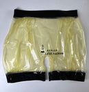 Transparent and Black Men's Loose Latex Boxer Briefs Sexy Rubber Shorts