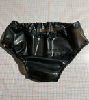 Unisex Latex Briefs/panties, Transparent Black.