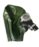 Latex Hood Rubber Mask with Gas Mask