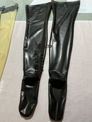 Transparent Black Natural Latex Rubber Stockings
