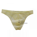Men's Sexy Latex Thong Briefs with 3D Crotch
