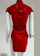Women's Latex Chinese-style Cheongsam Rubber Dress