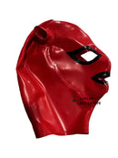 Latex Hood Mask with Dual Pigtails and Back Zipper