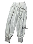 Latex Loose-fitting Trousers, Rubber Harem Pants, Casual Pants