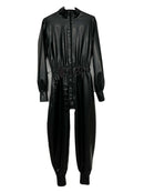 Unisex Black Latex Catsuit Rubber Jumpsuit