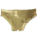 Sexy Latex Underwear Pants Lace Fetish Rubber Briefs