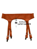 Natural latex garter belt (duckbill clips)