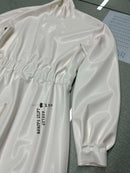 Unisex Loose-Fit White Latex/Rubber Bodysuit