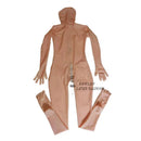Latex Catsuit Rubber Bodysuit Leotard Back And Crotch Zippers With Fingers Toes
