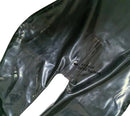 Sexy Black Latex Catsuit 3D Breast Fetish Full Bodysuit with Hood Gloves Socks Corset