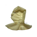 Latex Rubber Fetish Transparent Long Neck Hood Mask with Open Eyes and Mouth