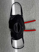 Black Latex Rubber Fetish Mask, Complete with A Gag and Nose Tube