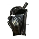 Latex Hood Mask Beautiful Headgear With Hairpin