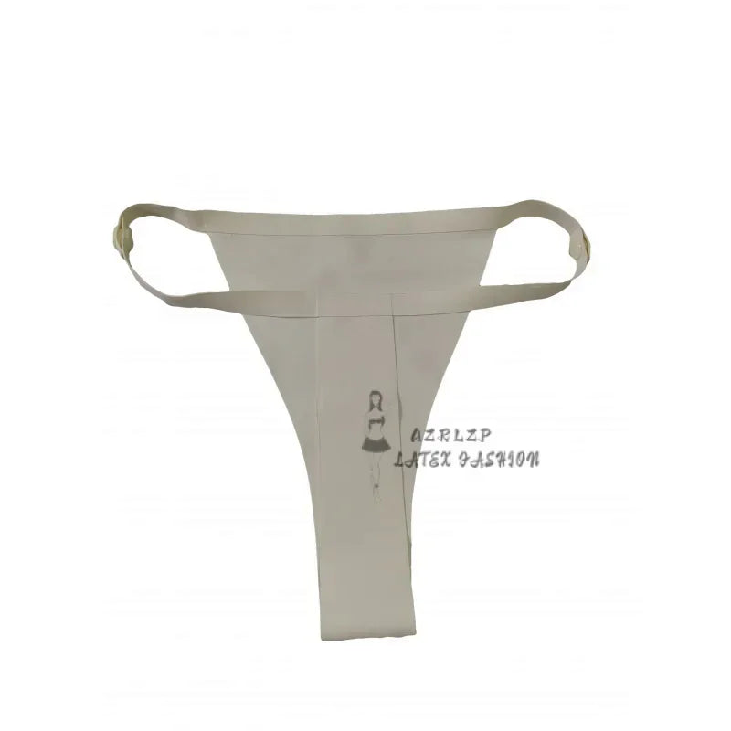 Sexy Natural Fetish Latex Briefs Women'S Thong T-Shaped Underwear