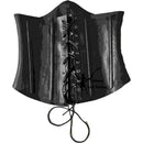 Latex 100% Gummi Damen Schwarz Taillenmieder Korsett Workout Taillentrainer 1mm