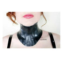 Unisex Schwarz Dick Latexkragen Gummi Nackenkorsett Maßanfertigung Handgemacht