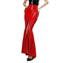 Sexy hoch taillierte Latex-Gummi-Fischschwanz-Röcke vorne geschlitzt schmal lang Fetisch